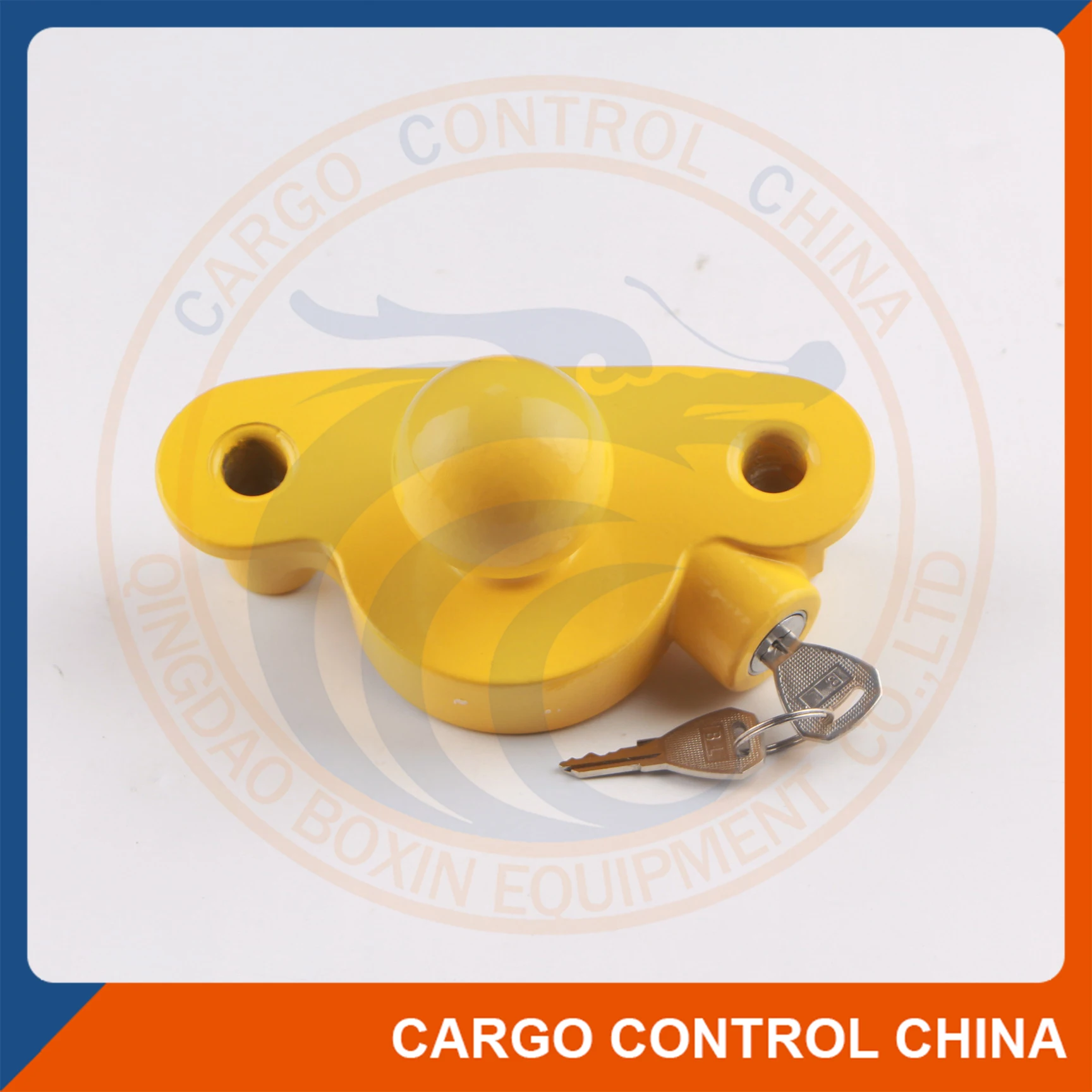 
Yellow Powder Coated Trailer Hitch Coupler Latch Lock 