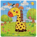 Wooden Kids Jigsaw Puzzles Toys With Animals Pattern For Children Education And Learning Toy Cartoon Baby