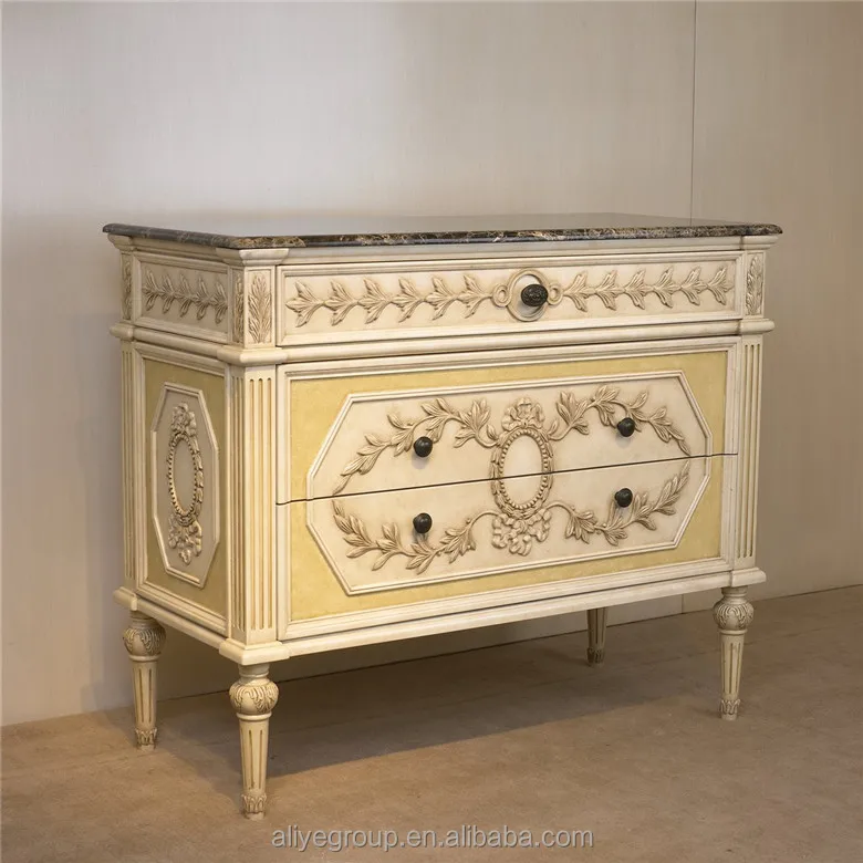 vintage cabinet furniture of wood carved console table- AMF9133