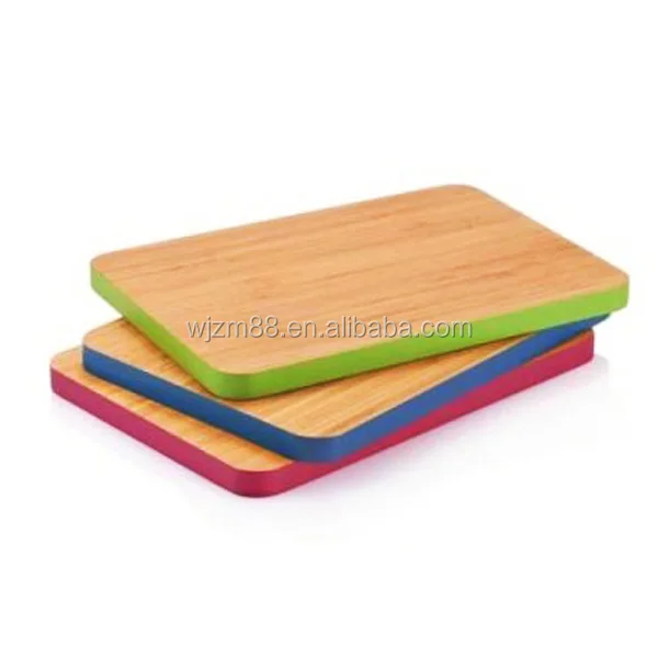 bamboo cutting boards with colored edge painting, mini cheese boards wholesale