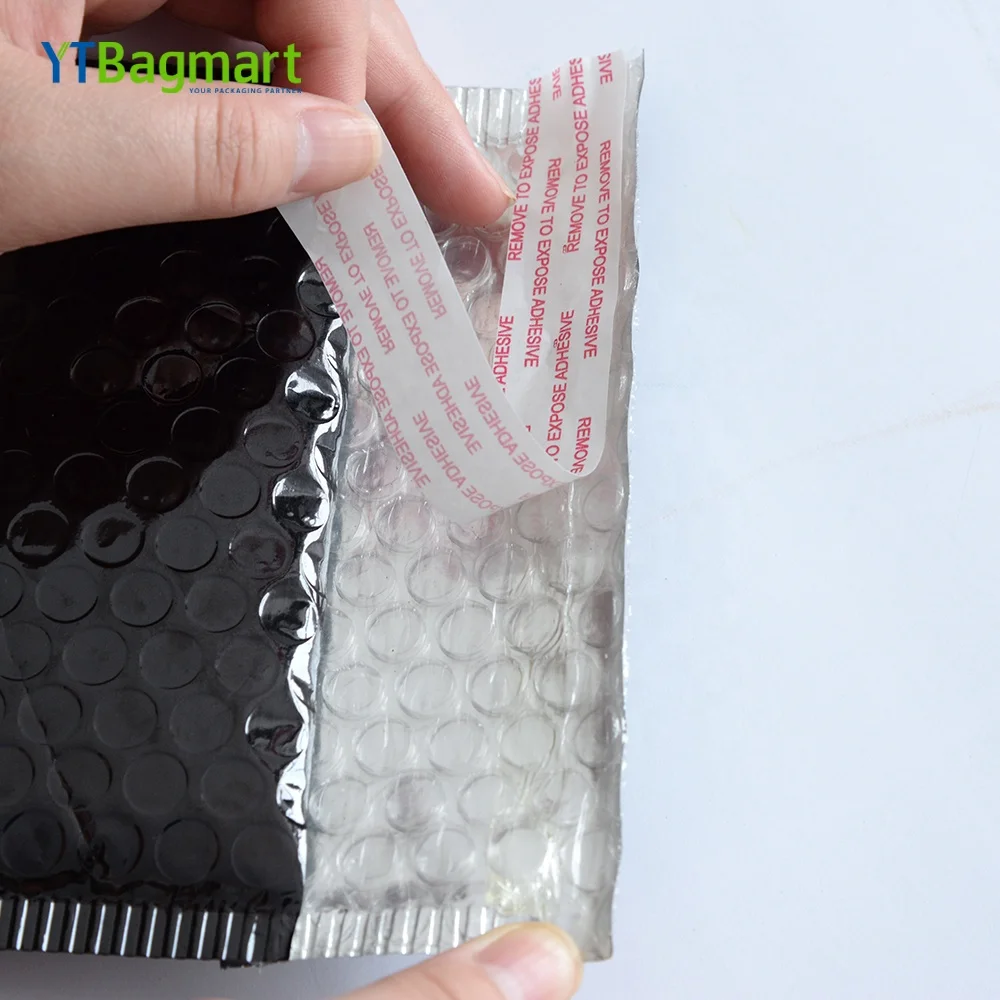 
Wholesale Black Poly Mailer Courier Delivery Black Padded Envelopes Matte Black Bubble Mailer 