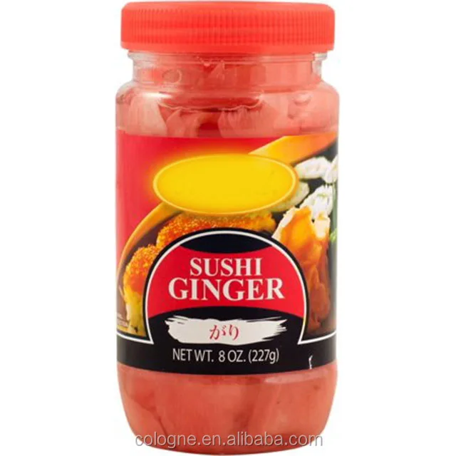 Preserved Sour and Sweet Gari Marinated Sushi Ginger White  for Japanese Sushi