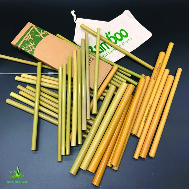 22cm bamboo straw drinking hot selling reusable strawseco-green wheat straw