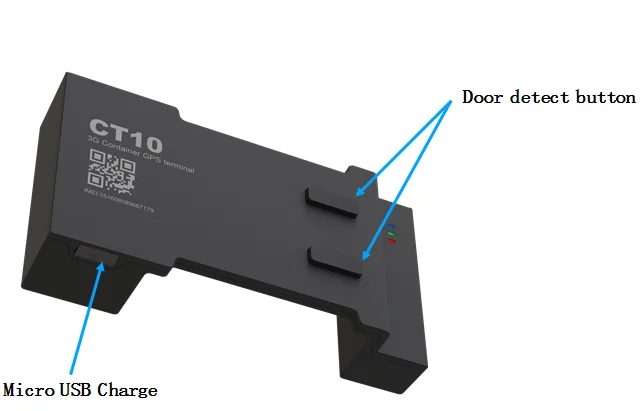 JIMI CT10 3G gps  tracking car,container door close/open alert, Global roaming, IP65, 60 days working time,Install/Remove alarm