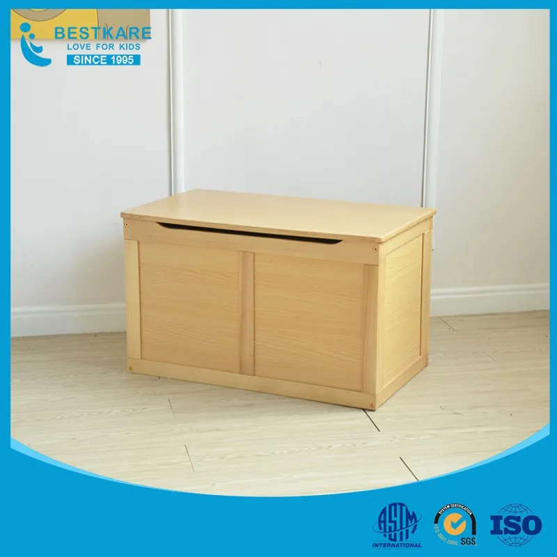 hotsale wooden storage box children wooden toy chest with cover contenitori grandi porta oggetti