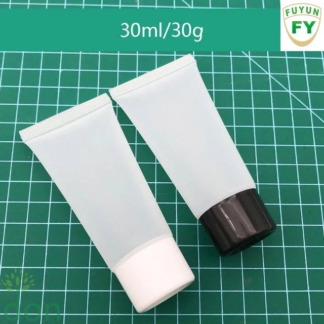 Fuyun in Stock Empty 30g White Plastic Packaging for Cosmetics Face Wash Cream Soft Tubes