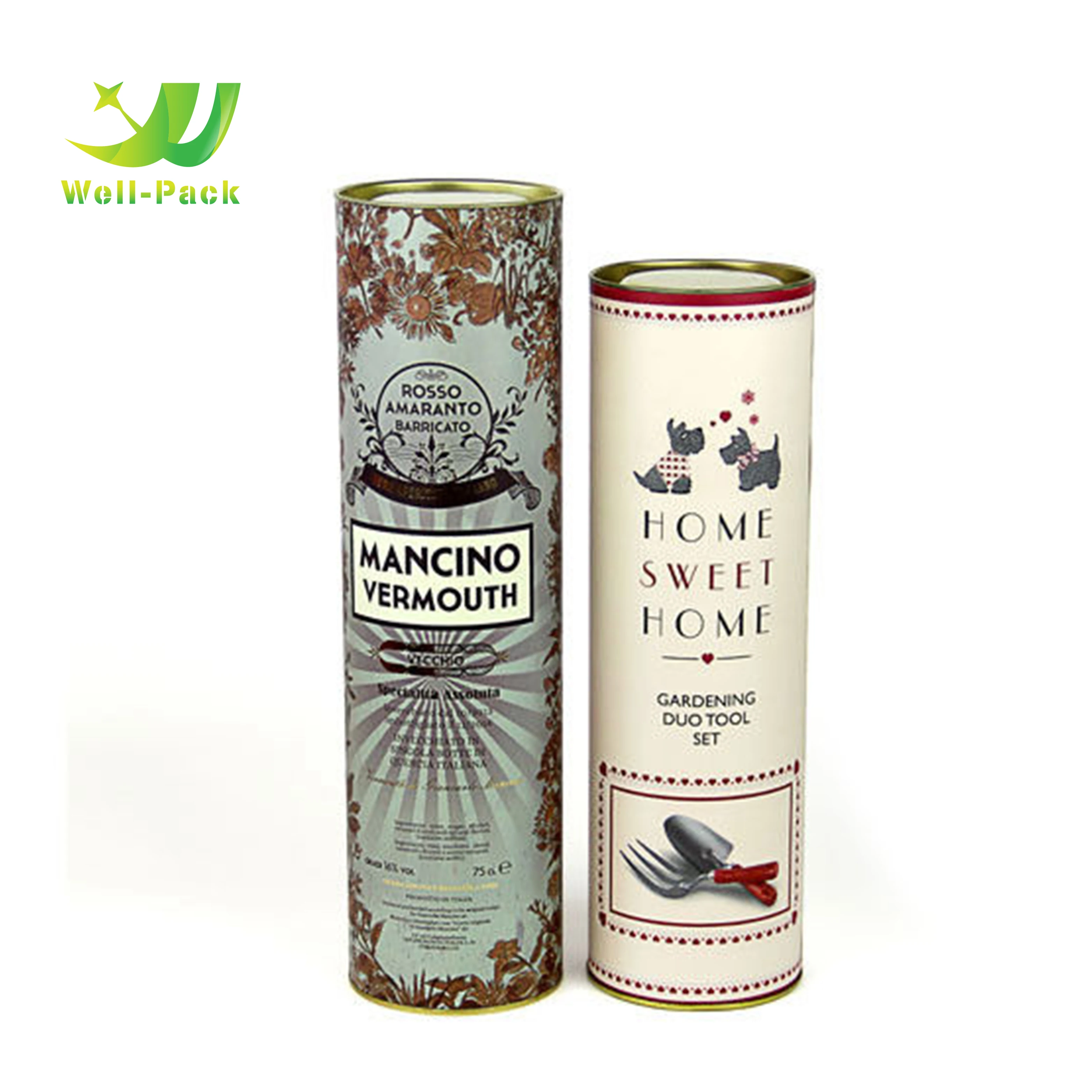 Aluminum Inside Paper Tubes Tea Box Packaging Coffee Packaging Paper Tubes With Logo Printing