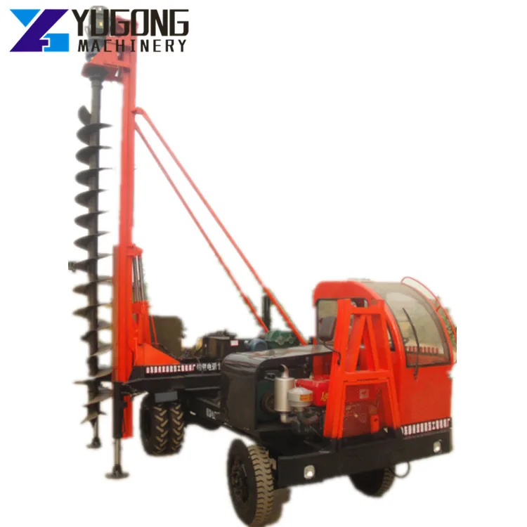 Hammer Pile Driver Long Screw Pole Drilling Machine