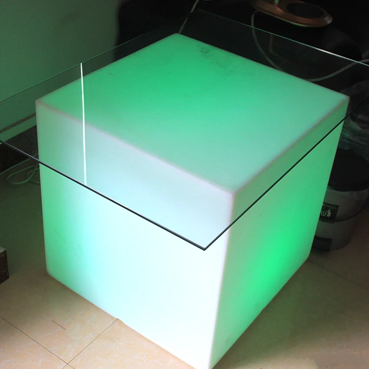 Decoration Waterproof Plastic Lighting Home Stool Small Led Cube With Remote