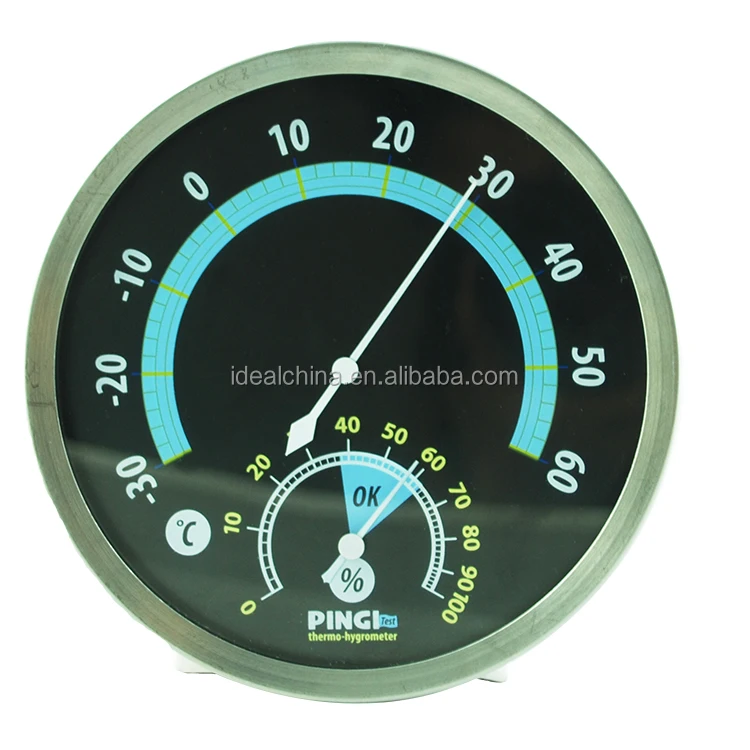 Metal case Sauna Room Thermometer and hygrometer
