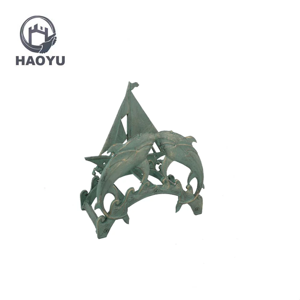 Antique cast iron metal horse head shaped hose holder for home decor garden decoration wall mounted