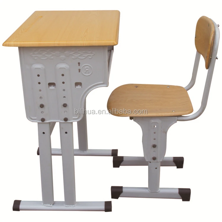 School furniture wood student desk and chair Werzalit