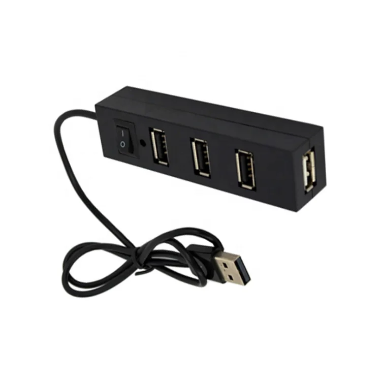 ДЕШЕВЫЕ 4-портовый концентратор USB2.0 разделитель адаптер с выключателем