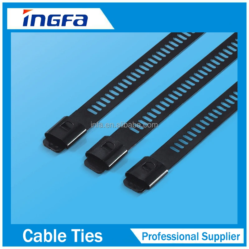 Factory Price Full PVC Coated SS Cable Ties with Head 4.6MM 7.9MM Series