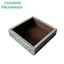 hot sale luxury wooden glass chocolate date gift box