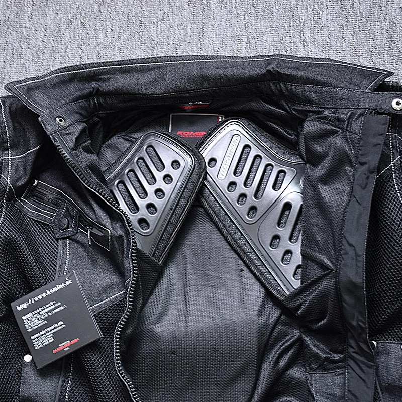  SSPEC Байкерская одежда Komine JK-006 мотоциклетная куртка обувь с дышащей сеткой для верховой езды мотогонок мотокросса джинсовая защитой колодки