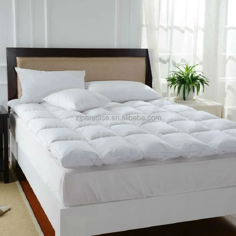 
China manufacturer Luxury 5 Star hotel used super soft and comfortable white goose down mattress 