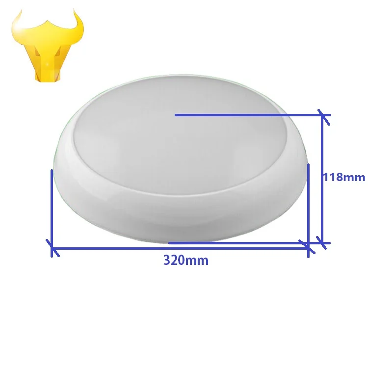 
IP65 16W PC housing LED 2D fitting bulkhead 