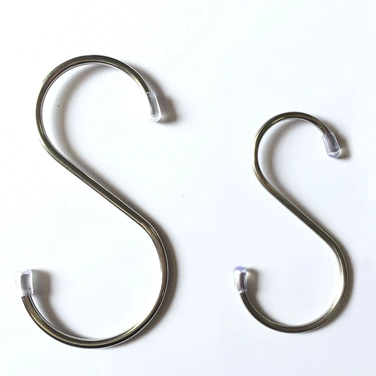 Wholesale Price 304 Metal Stainless steel metal S hooks AND hanging s shaped hook for household