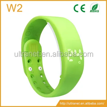 W2 USB LED Smart Wrist Band / Time / Calorie / 3D Pedometer / Temperature / Sleep Monitor Kids USB bracelets