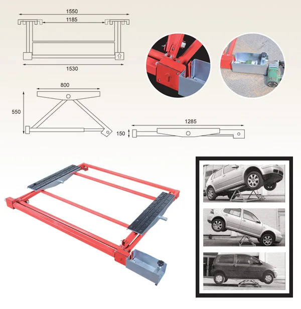 1500kg Vehicle Tilting Lift Auto Lifting Equipment Car Lift Rotisserie