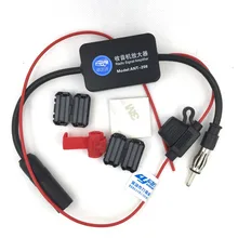 25dB Car FM Radio Antenna Amplifier Booster with Indicator Free Shipping