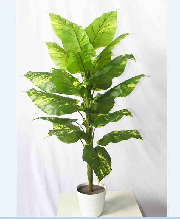 Manufacturer-Direct-Sale 1.6m Artificial Decorative Bonsai Philodendron Schott Tree