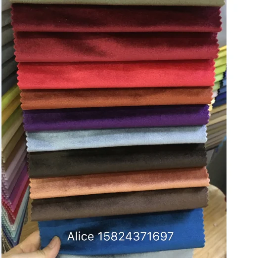 100% polyester wholesale sofa  fabric / hign quality shining italian velvet for sofa fabric