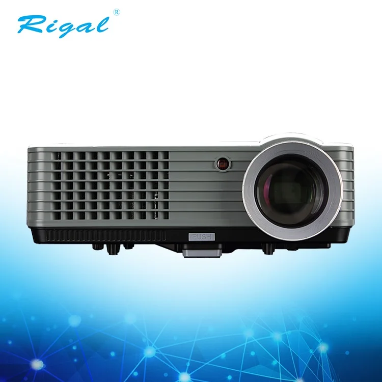 5 дюймов TFT ЖК 800*480 поддержка 720P/1080P светодиодный проектор с двойной HD-MI и ввода ТВ