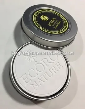 Заводской японский круглый керамический ароматический камень с логотипом под заказ для дома декоративный освежитель воздуха жестяной