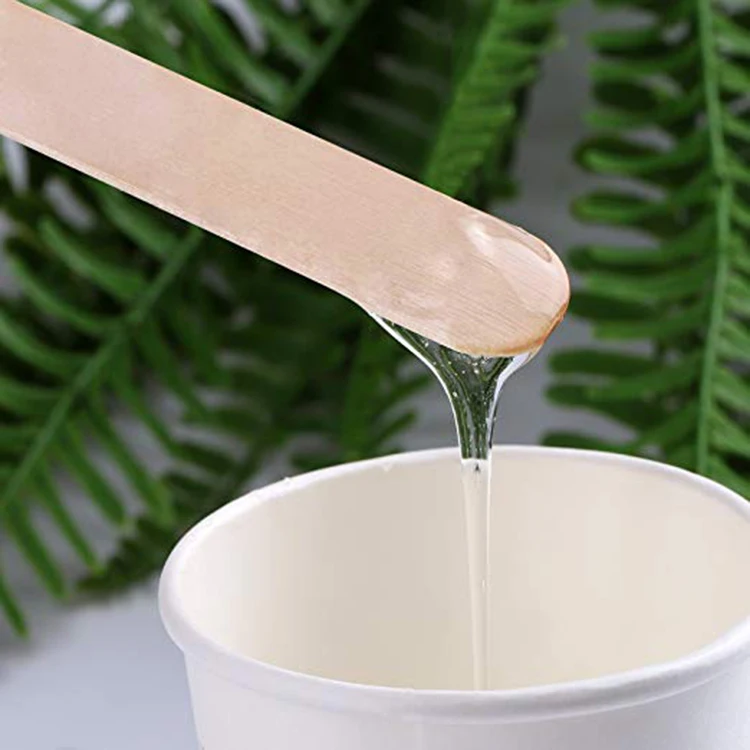 Wholesale custom disposable eco-friendy cosmetic depilatory hair removal wooden waxing spatula sticks for Beauty Salon