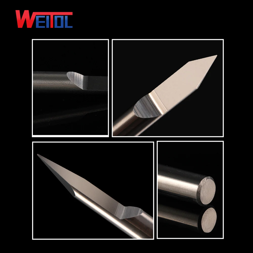 WeiTol плоские металлические биты с плоским дном гравировальные инструменты для резьбы по стали