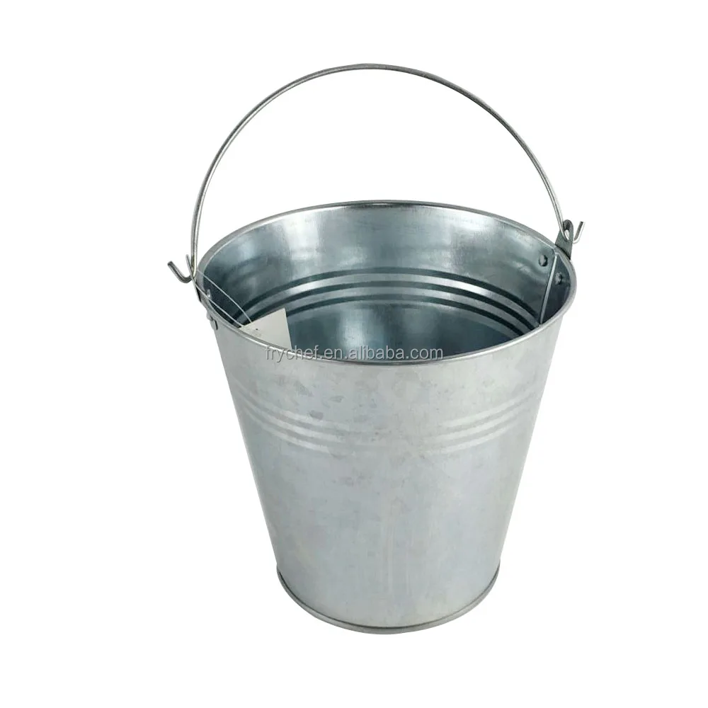 Galvanized bucket pail metal type mini food container mini garden planter bucket small kid toy beach water bucket pail set of 6