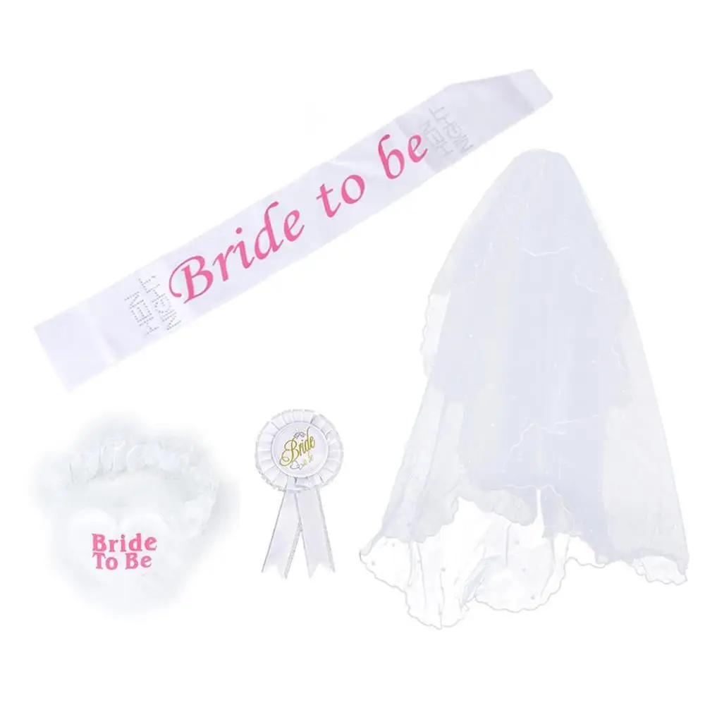 Обручальные украшения, наплечный ремешок, браслет и головной убор, кольцо на ногу, фата, костюм для девичника, вечеринки невесты (62187434675)