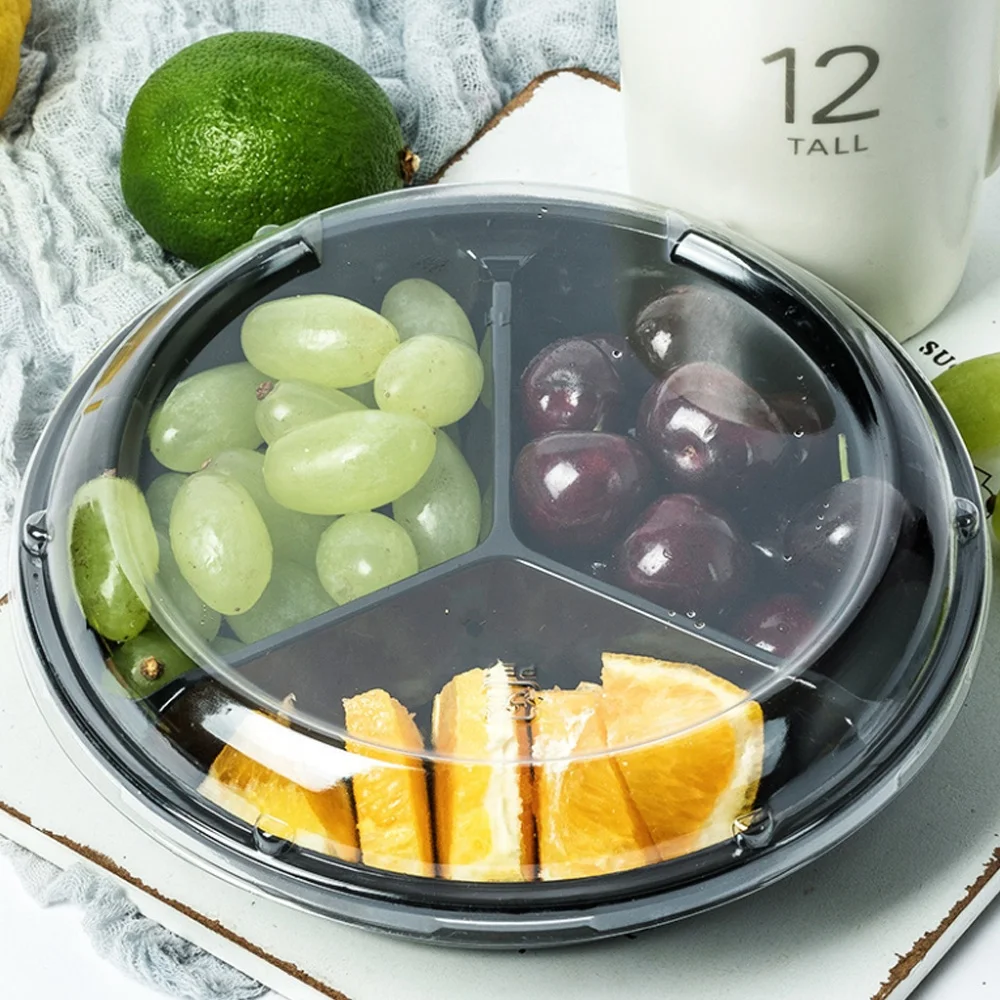 Disposable food grade fresh fruit plastic packaging box food packaging container for supermarket