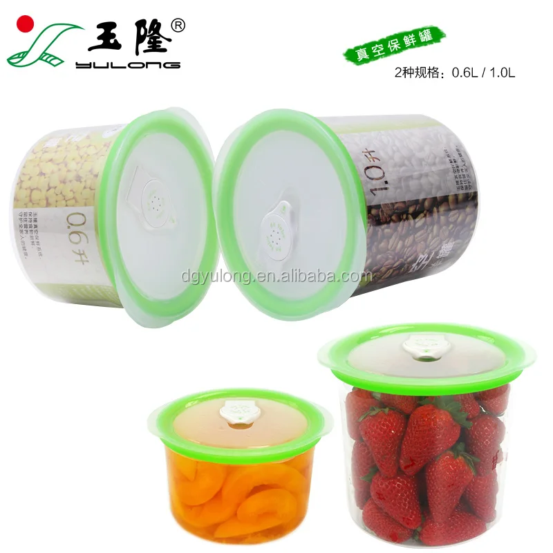 Вакуумный сосуд для хранения с насосом для того, чтобы держать вашу еду свежей намного дольше