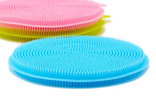 Multipurpose Antibacterial Silicone Dish Scrubber Sponge Silicone Dish Washing Brush
