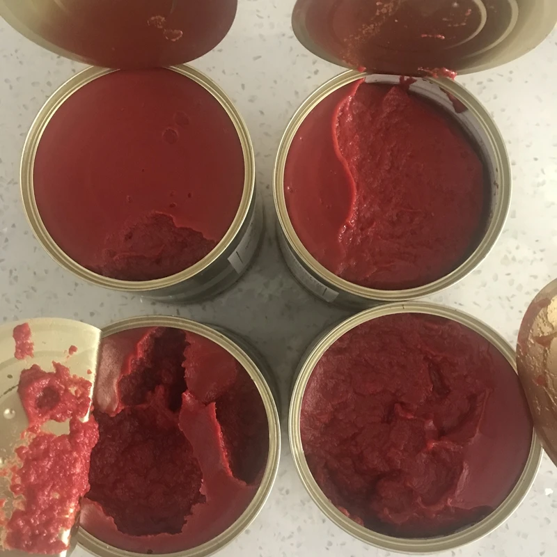 Chinese canned  tomato paste  packed from 100%  fresh tomato of fancy quality for Europe