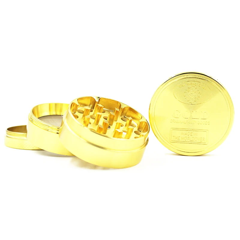 40mm 4 parts zinc Alloy Herb Grinder Custom Logo Tobacco Grinder Smoking Grinder Accessories Picador de Metal