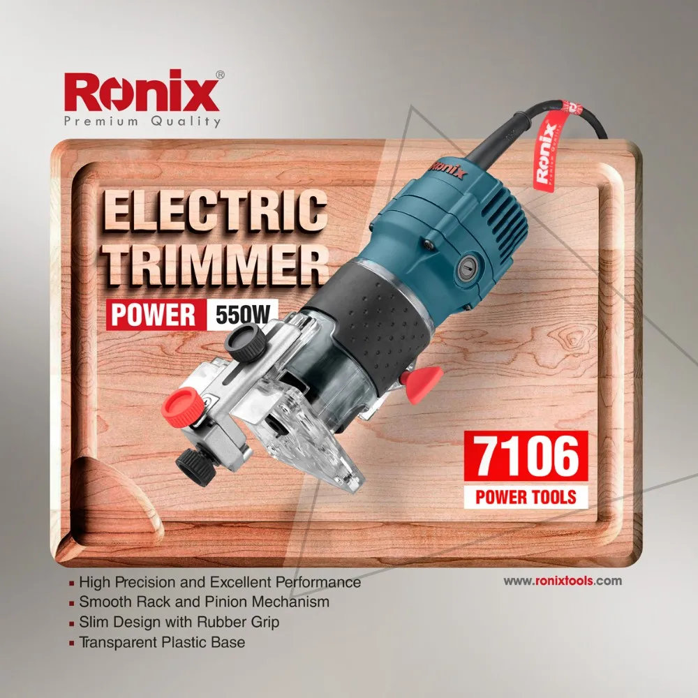 Ronix china powerful 1850w wood electric trimmer model 7106