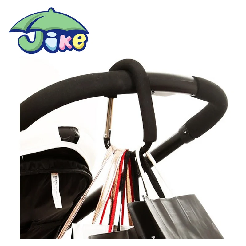 
high quality aluminium universal baby stroller hook Mommy Hook carabiner bulk multi-purpose buggy hook 