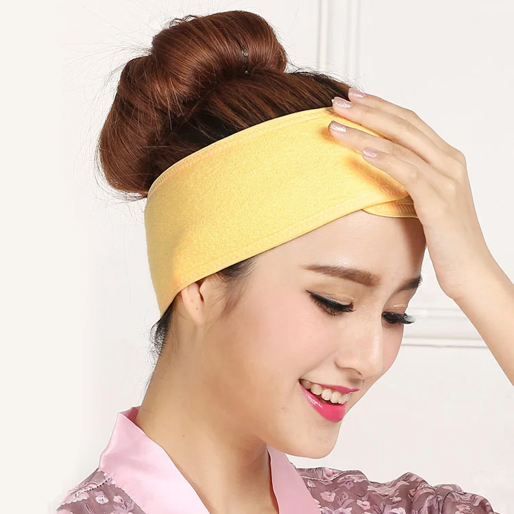 
Hair Bands Velour Terry Towel Headband Embroidery Logo 