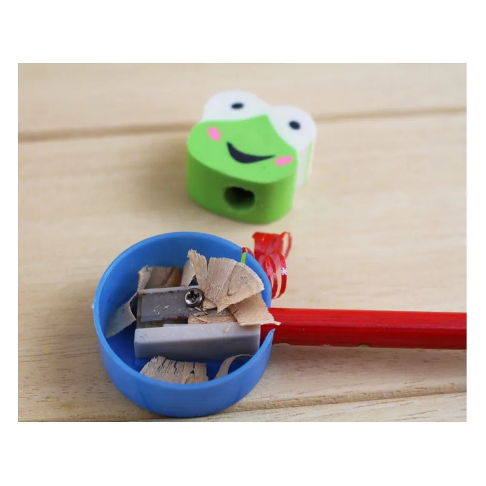 Korea stationery wooden pencil cute pencil with eraser