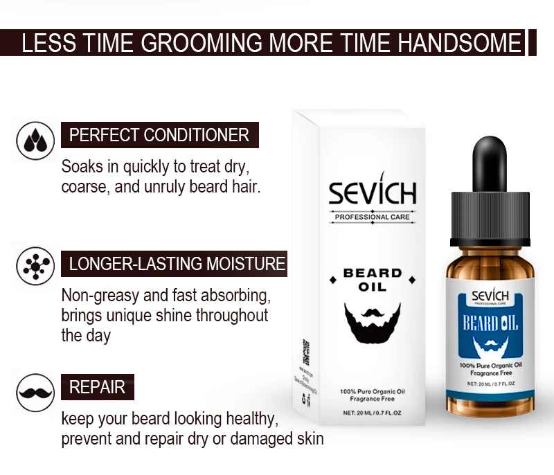 Natural Organic Beard Growth Oil For Men Beard Balm private label organic kit