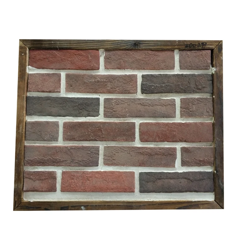 Latest antique style cement silicone mold design decorative brick wall