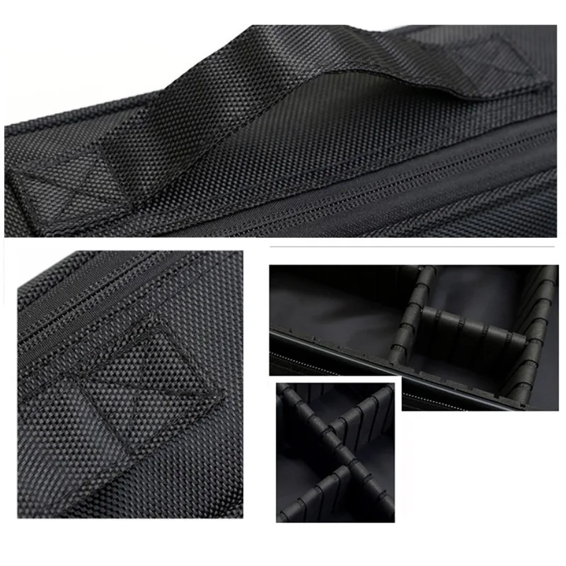 Upgrade waterproof double layer professional makeup bag cosmetic box for cosmetic brush