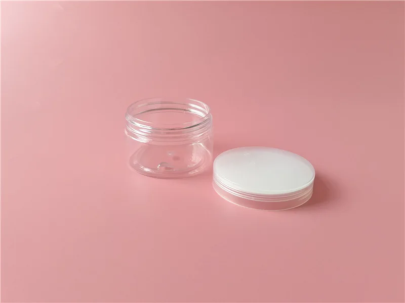 Контейнеры для хранения слайма 3,4 унции, прозрачные пустые пластиковые контейнеры с широким горлом и прозрачными крышками для слайма «сделай сам»