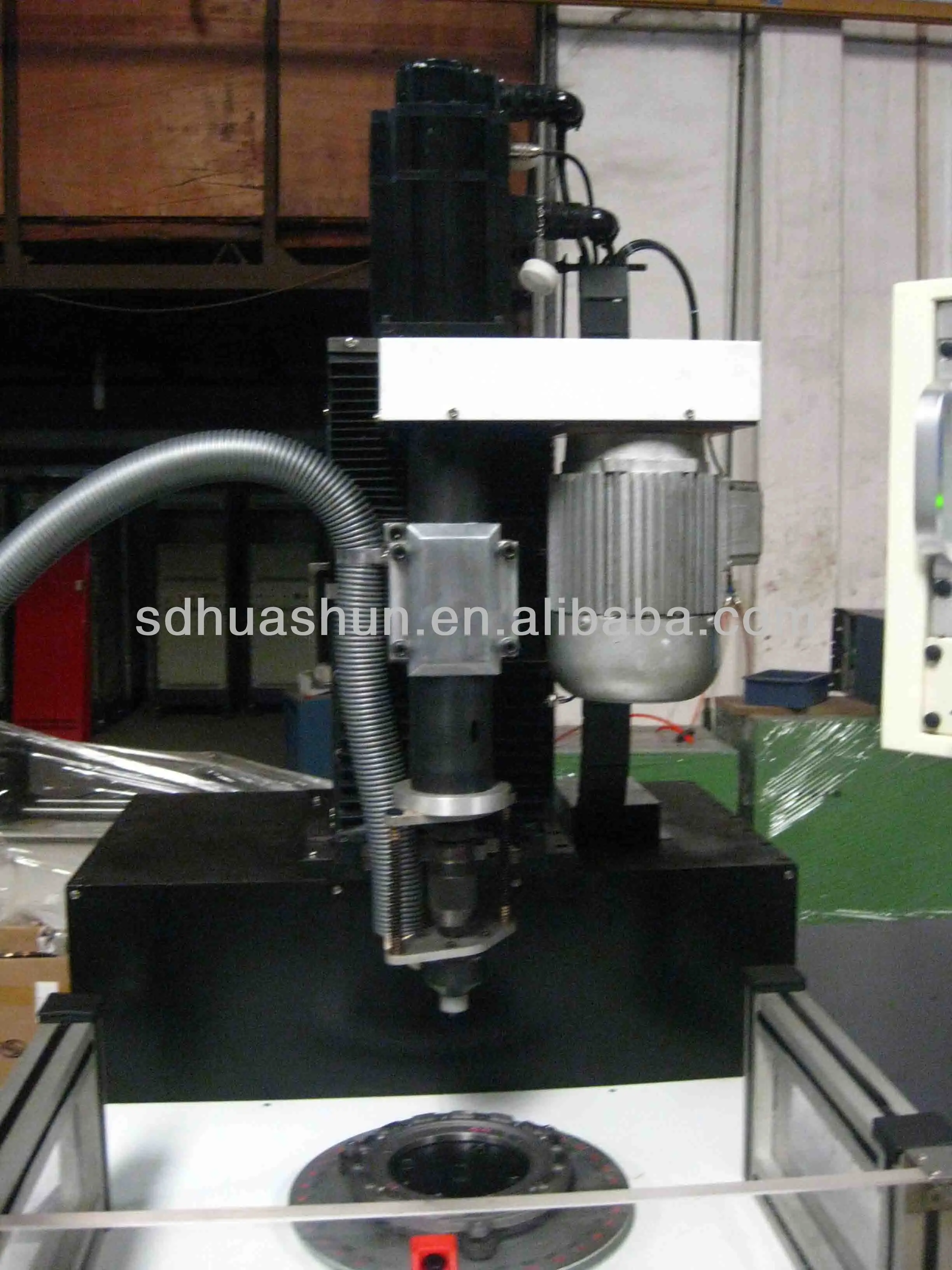 HUASHUN HJ30Z-W full automatic balancing machine with auto drilling for fly wheel
