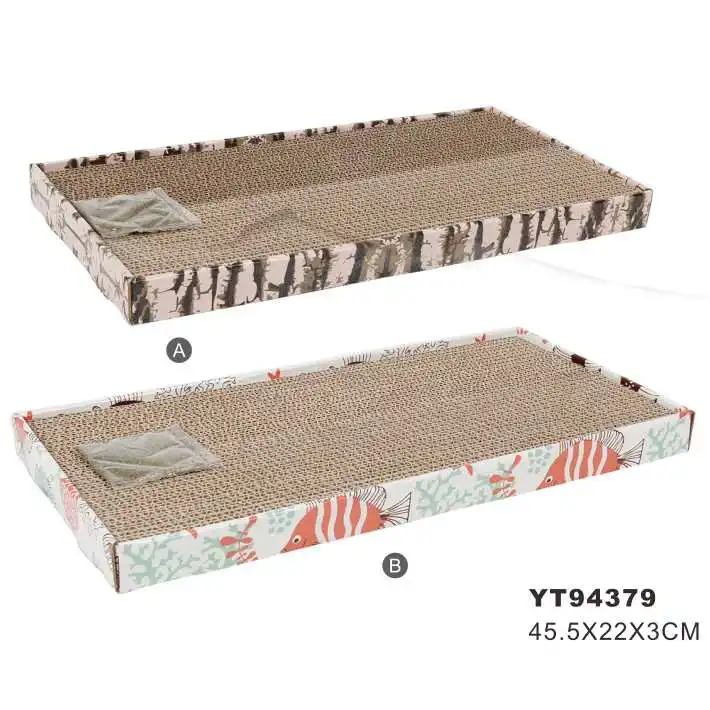 Прямоугольной формы картонная Когтеточка для кошек нового дизайна игрушка детская кровать