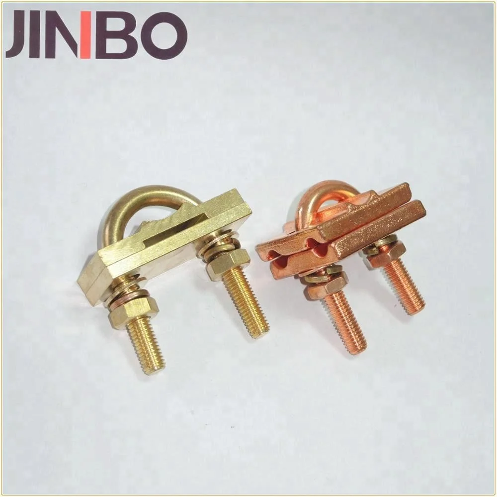 Rod to Tape Ground Rod Clamp U Bolt Grounding Clamp for Earthing